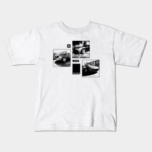 Mazda Miata MX-5 NB Black 'N White Archive Kids T-Shirt